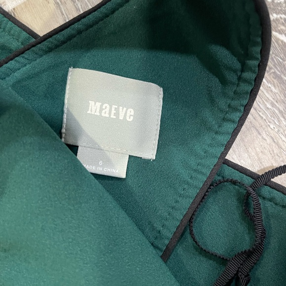 Anthropologie Maeve Black Cross- Over back dress - Picture 2 of 3